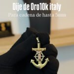 DIJE DE ORO 10K ANCLA/CRUCIFIJO