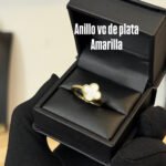ANILLOS DE PLATA AMARILLA DISEÑO VC