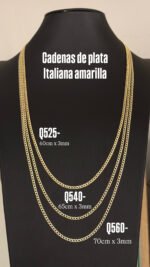 CADENAS DE PLATA 925 AMARILLA - Image 2