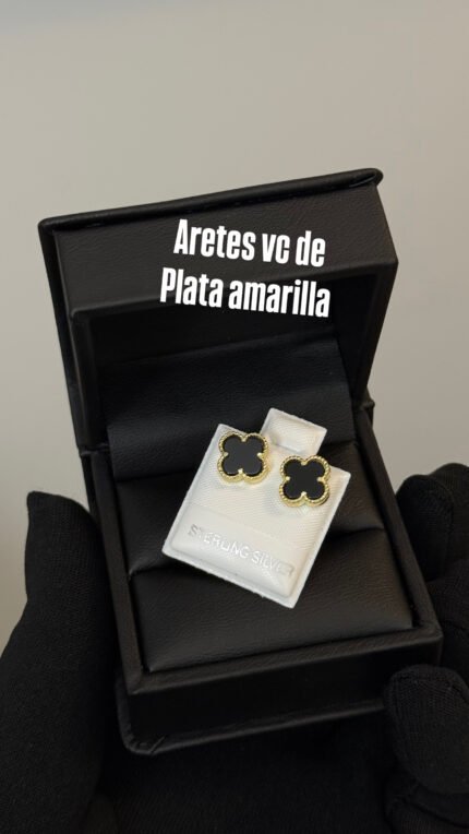 ARETES VC DE PLATA AMARILLA