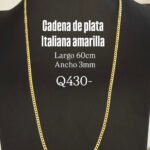 CADENAS DE PLATA AMARILLA