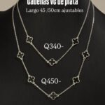 GARGANTILLA VC NEGRA PLATA 925