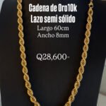 Cadena de Oro10k Diseño lazo vacío