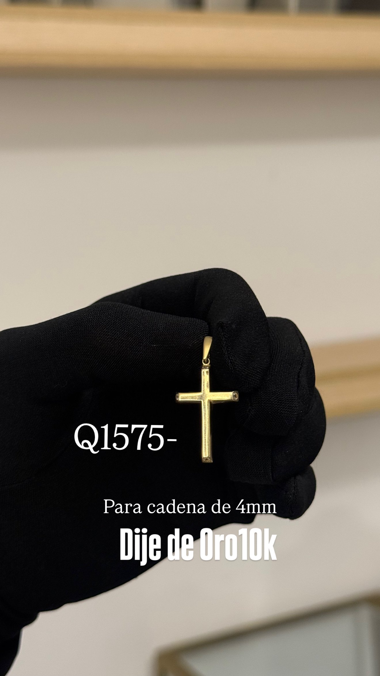 0D550953-62E1-41AF-85B0-9F4E25523043 Dije de Oro10k De cruz - Image 1