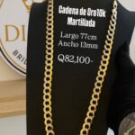 Cadena de Oro10k Martillada sólida