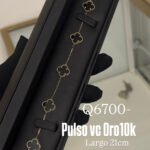 Pulsera Vc de Oro10k negro