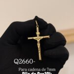 Dije de Oro10k De Crucifijo