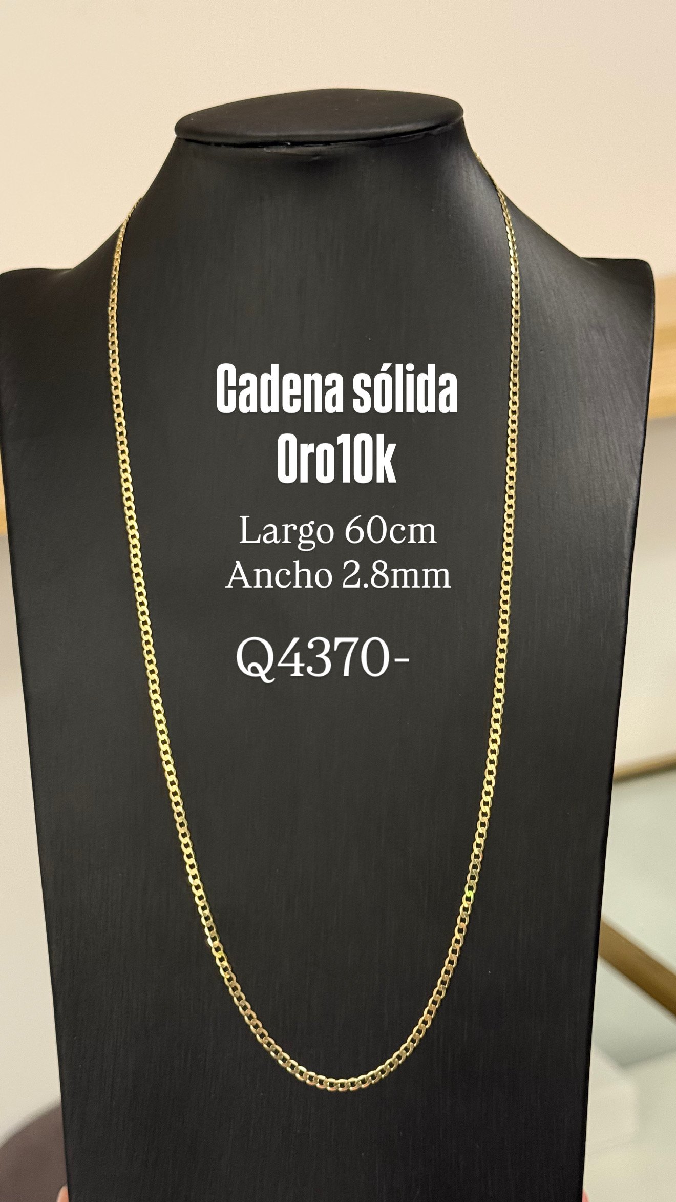 48852B8C-5FE2-4C89-AE2A-22E3E8E33248 Cadena de Oro10k Liso sólido - Image 1