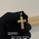 Dije de Oro10k Cruz lisa