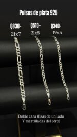 Pulsos para caballero de plata - Image 7