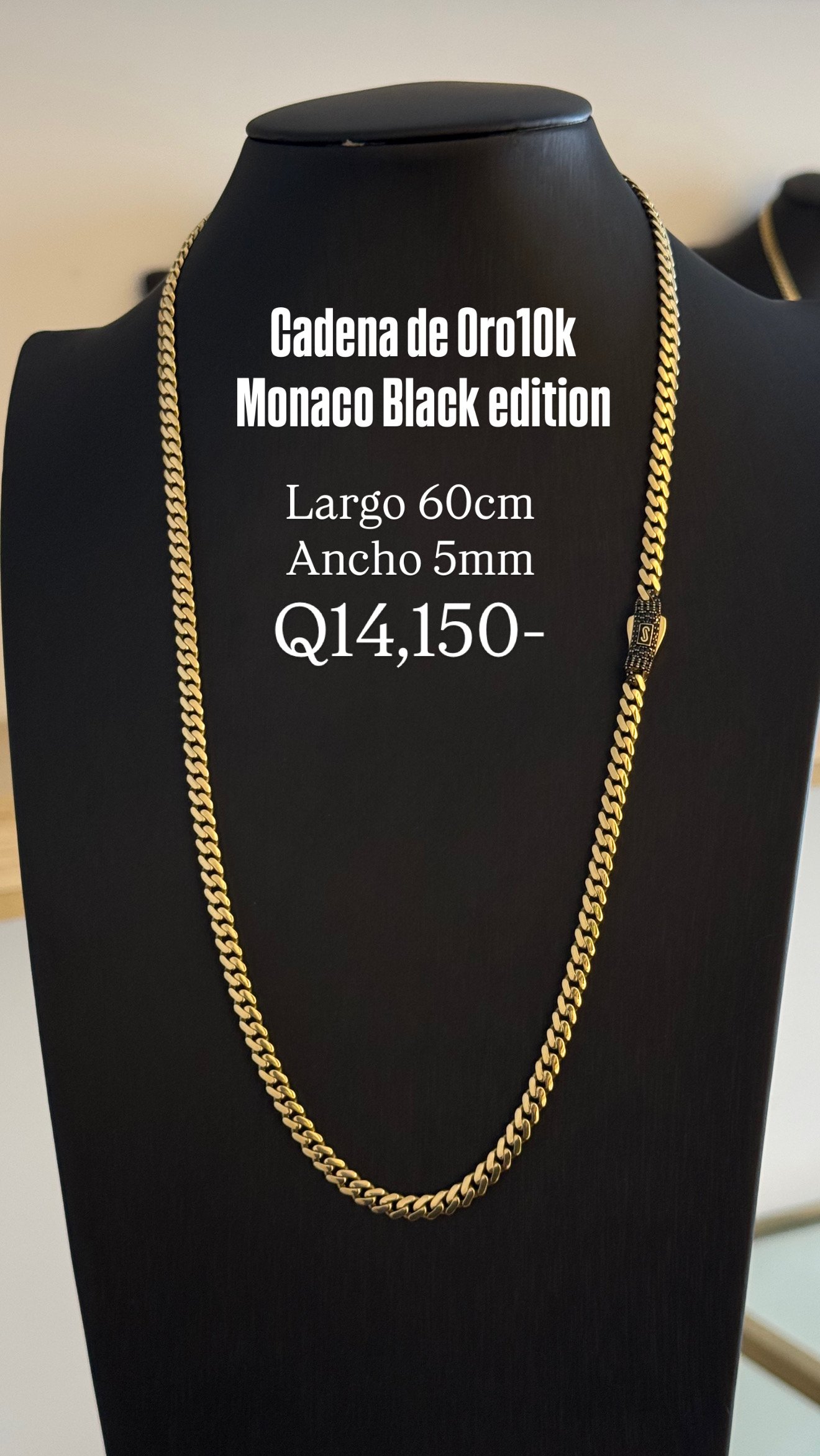 6B30ABC4-466E-4CCC-87C0-70714C151933 Cadena de Oro10k Monaco Black Edition - Image 1