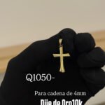 Dije de Oro10k Diseño de cruz