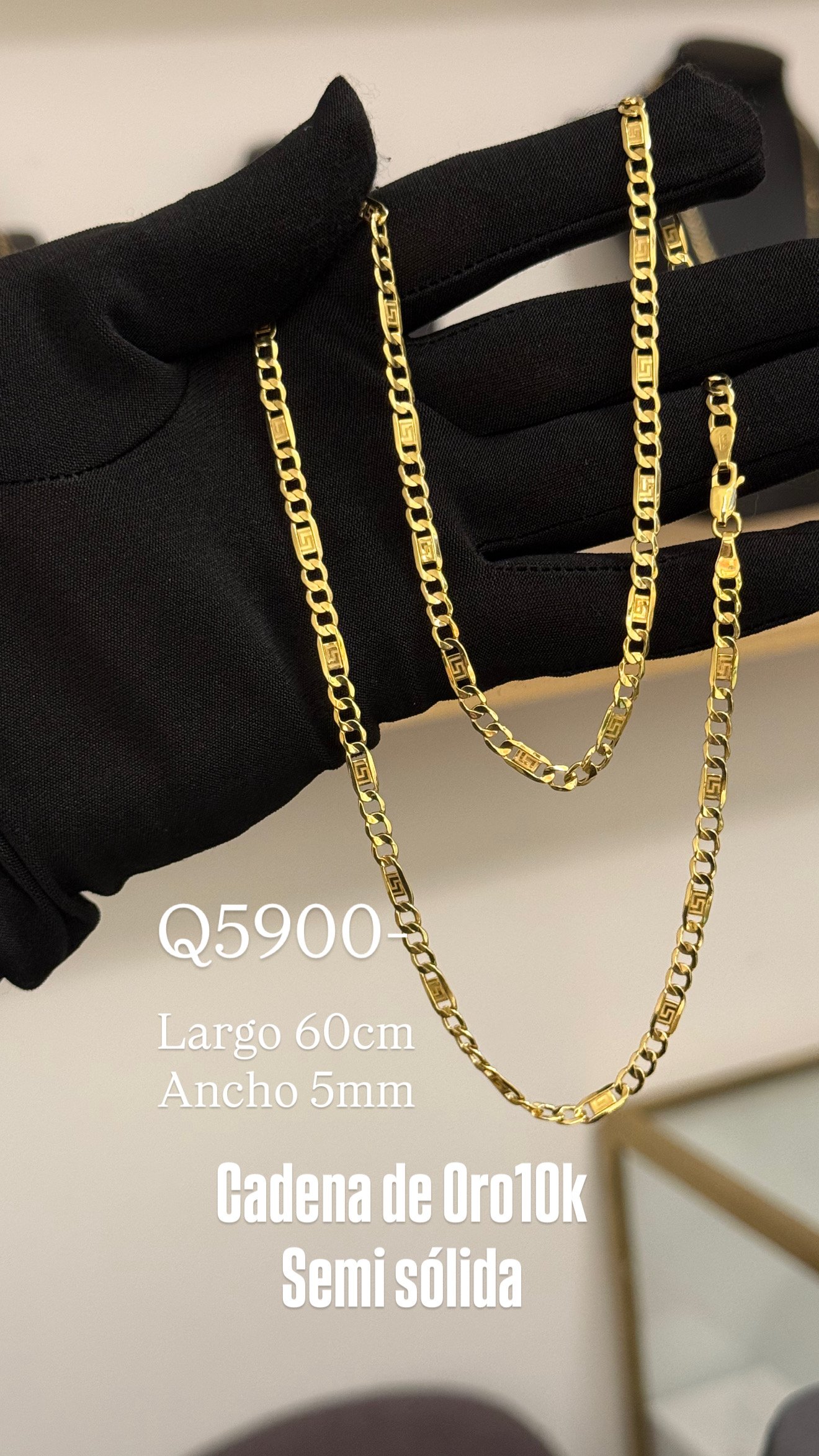 6CD2EF62-F067-4866-A95D-F618E21DA938 Cadena de Oro10k cubana Vacia - Image 1