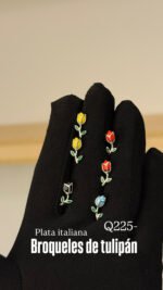 Aretes de plata italiana - Image 15