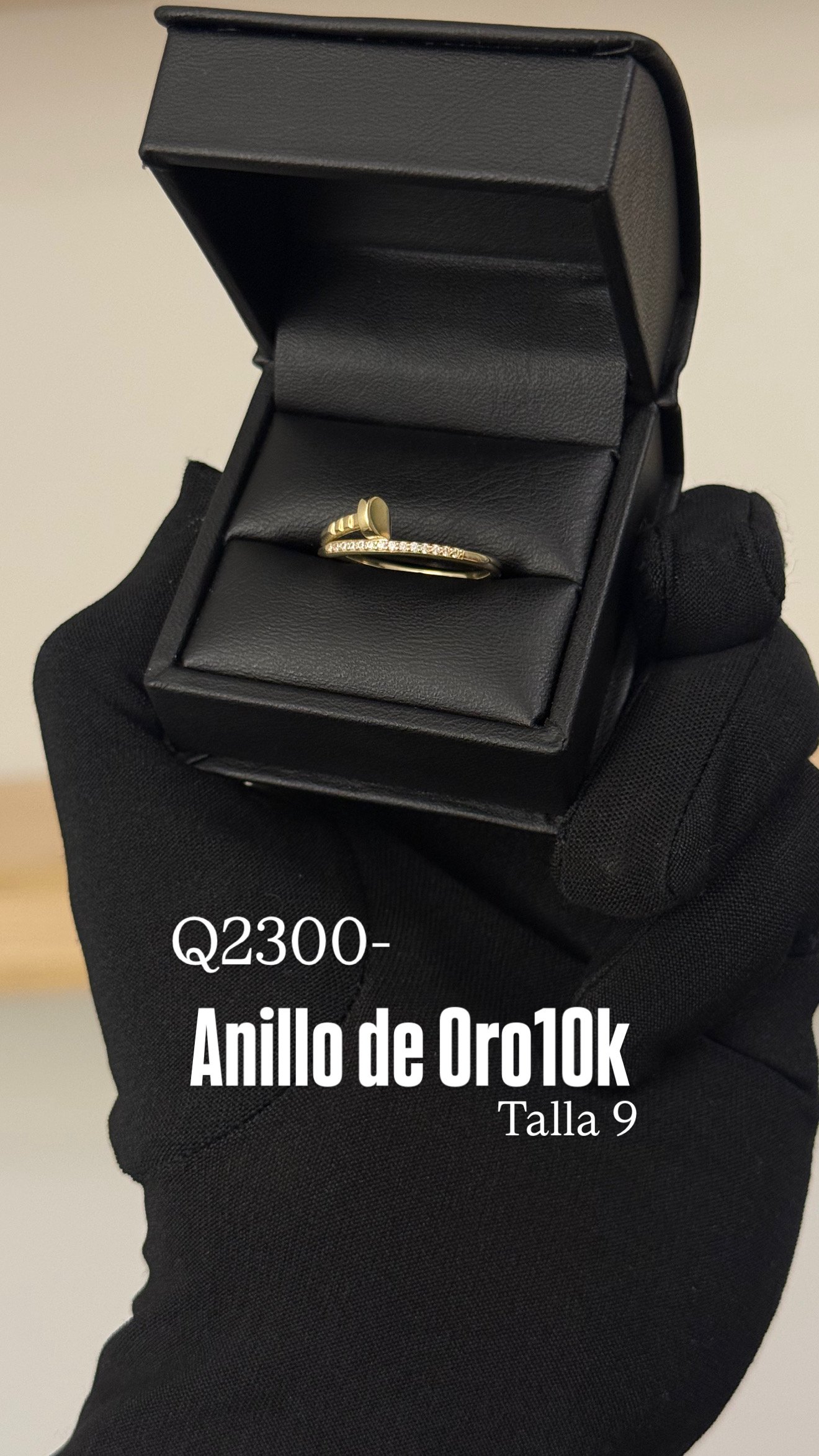 77CB0DC0-97CD-461C-A5FF-801C7310DC50 Anillo para dama, Oro10k Diseño clavo - Image 1