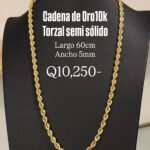 Cadena de Oro10k lazo vacío