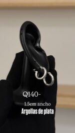 Aretes de plata italiana - Image 8