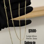 Cadena de Oro10k Sólida lisa