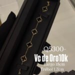 Pulsera Vc de Oro10k Negro