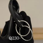 Aretes de plata italiana