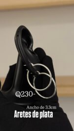 Aretes de plata italiana