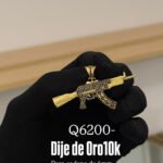 Dije de Oro10k diseño de arma