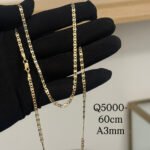 Cadena de Oro10k diseño 3 oros