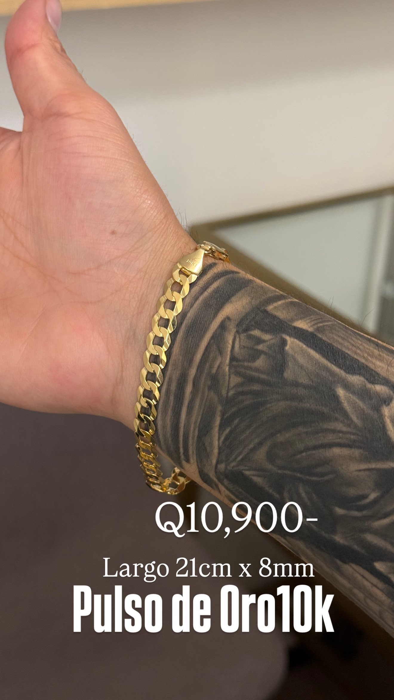 B402E517-67E1-4010-945F-5F3936B727B9 Pulso de Oro10k Sólido liso - Image 1