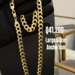 Cadena de Oro10k Cubana martillada