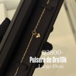 Pulsera de Oro10k Candado de corazon