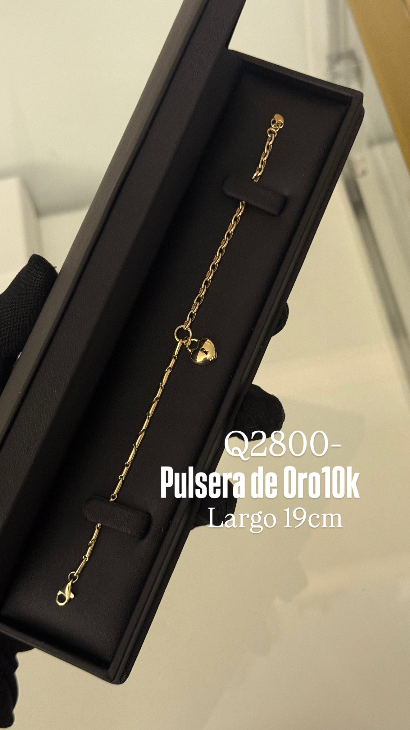 C27484C6-5E55-41CF-879C-2E840357D97C Pulsera de Oro10k Candado de corazon - Image 1