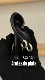 Aretes de plata italiana - Image 4