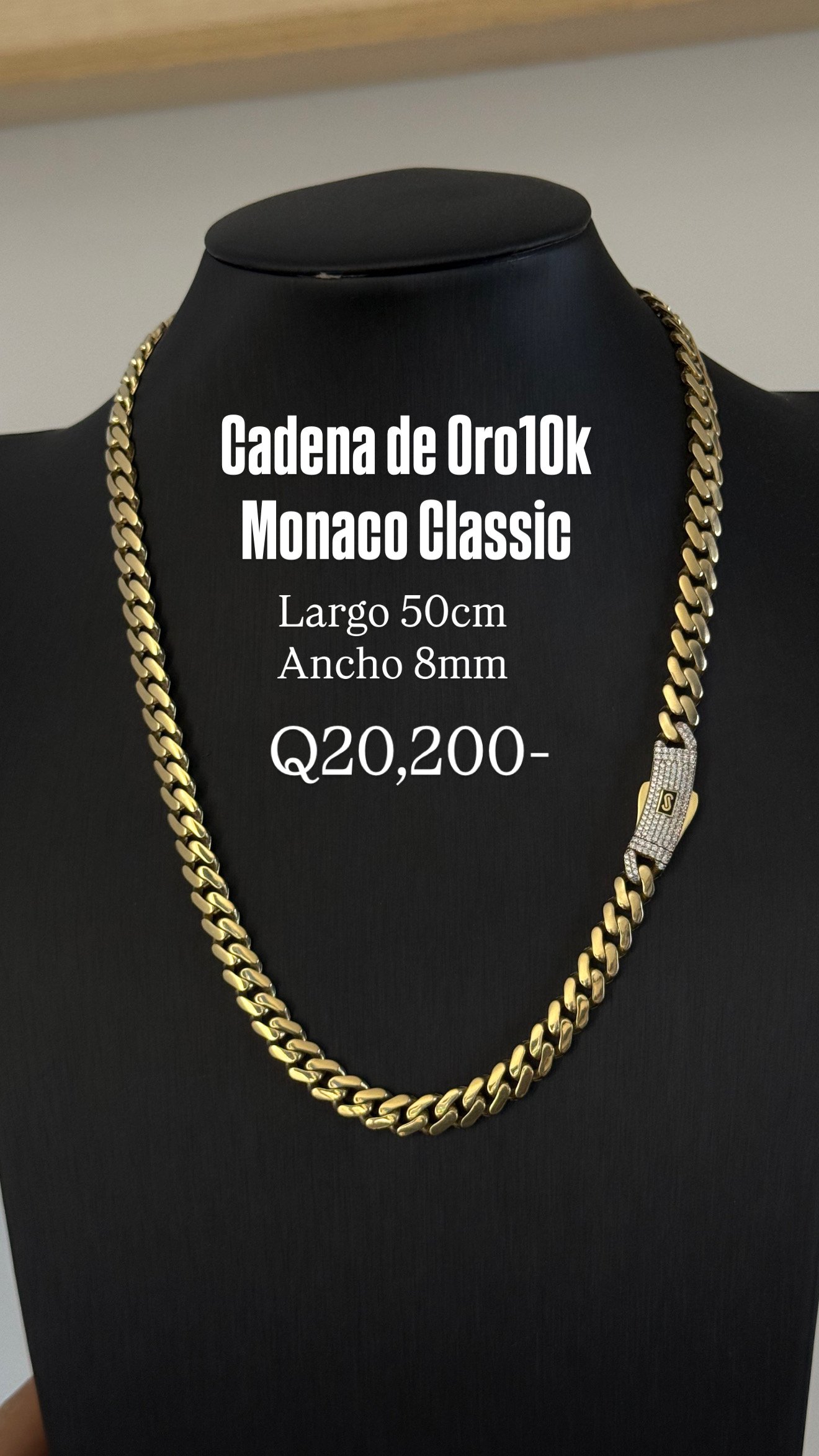 C4AC4EEF-264E-48CA-93FF-725AC06BB4B8 Cadena Mónaco Classic oro10k - Image 1