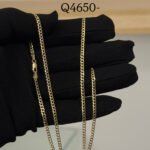 Cadena de Oro10k  Sólida lisa