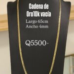 Cadena de Oro10k Vacía lisa