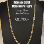 Cadena Mónaco Fígaro Oro10k