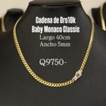 Cadena baby Monaco oro10k