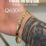 Pulso de Oro10k Sólido martillado