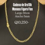 Cadena Mónaco Flex oro10k