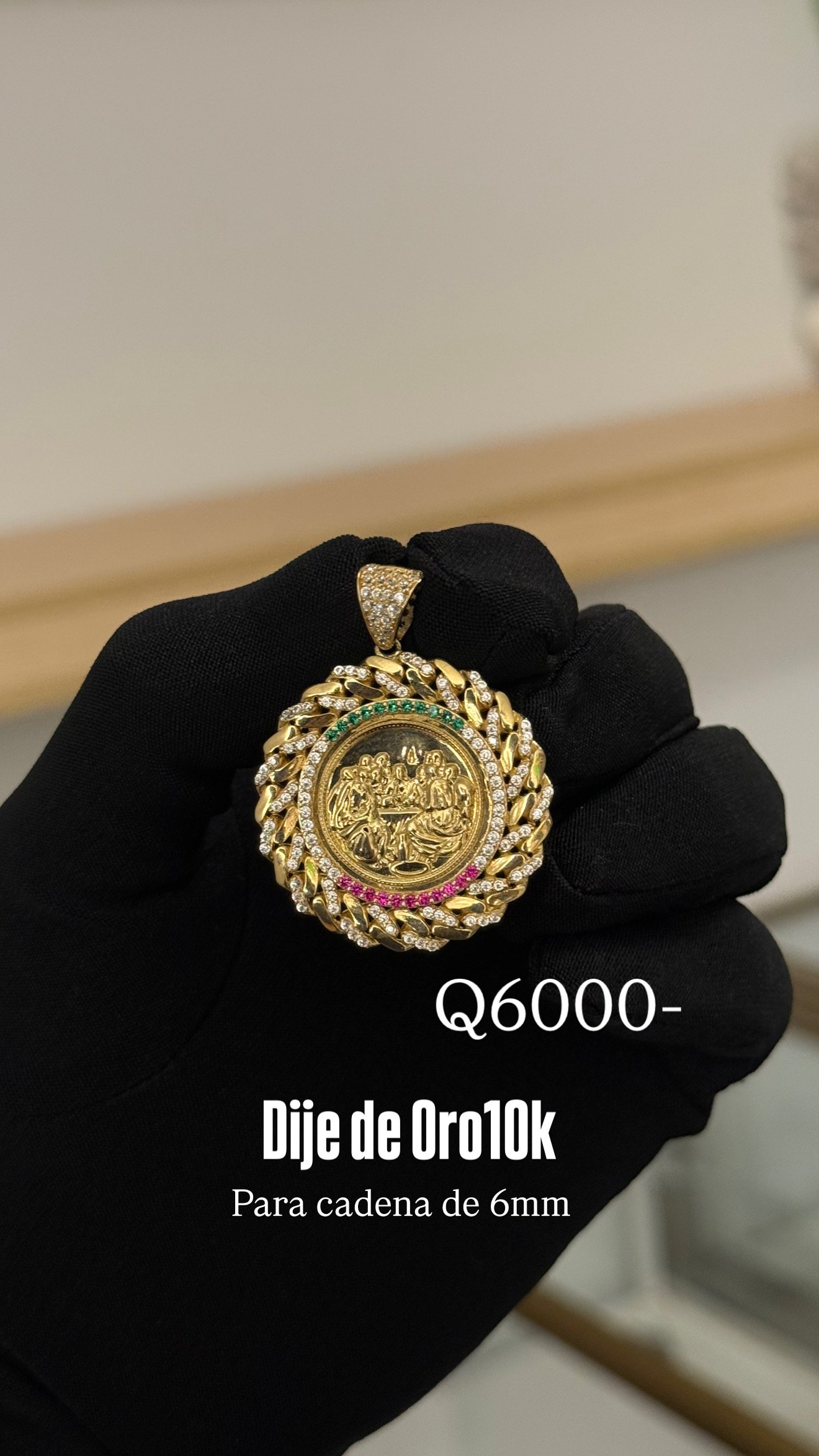 EAC21428-47B0-4775-B1F6-5065D075795D Dije de Oro10k diseño Santa Cena - Image 1