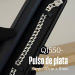 Pulsos para caballero de plata