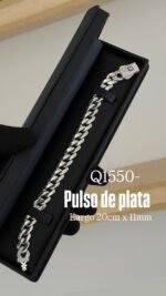 Pulsos para caballero de plata