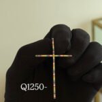 Dije de Oro10k diseño Cruz colores